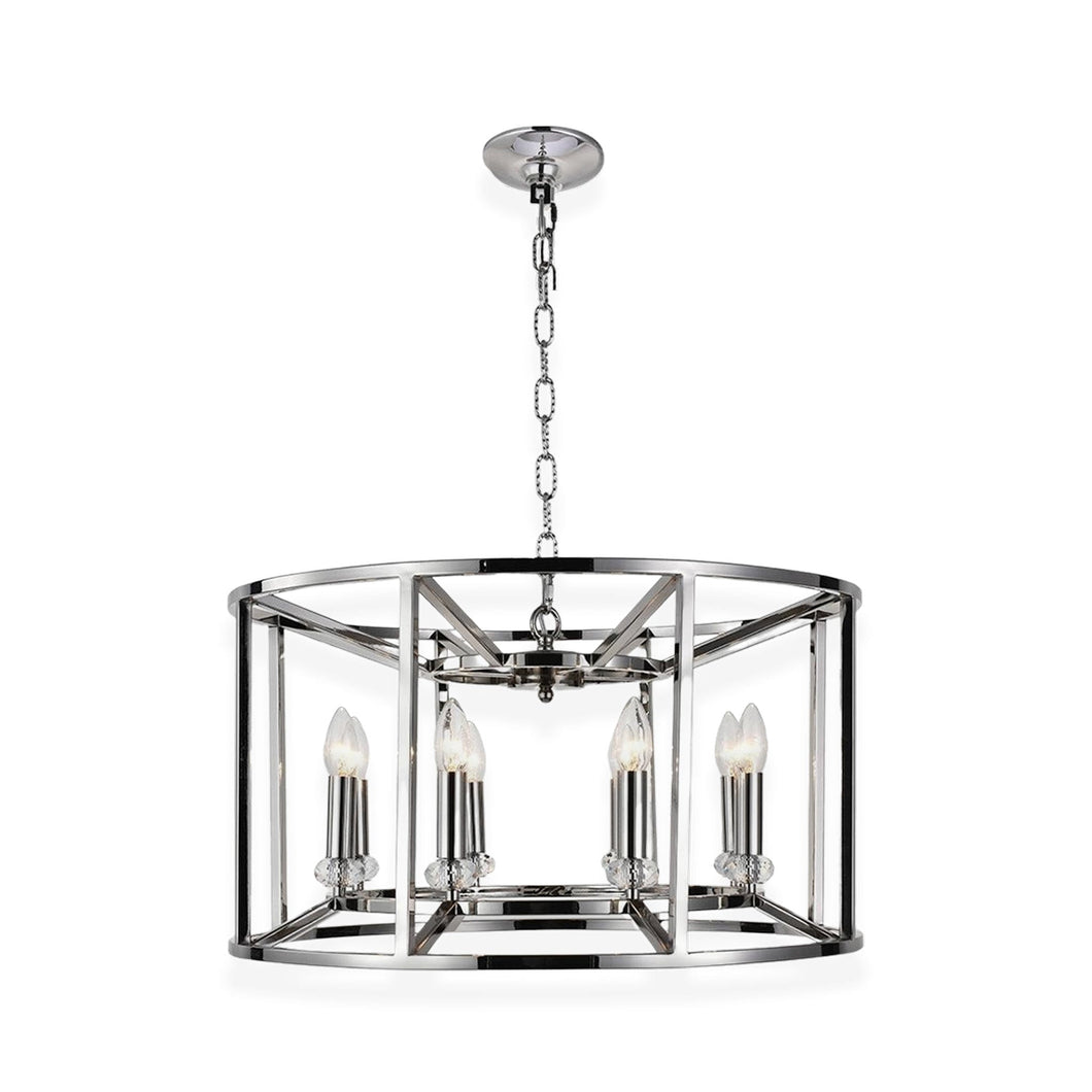 NewYork Alfa - 8 Light - Round - Nickel Plated