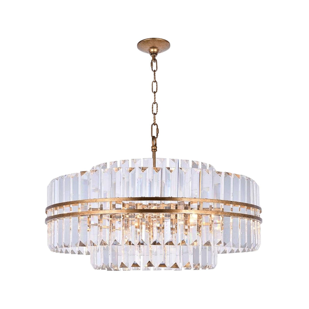 Ashton Collection - 68cm Chandelier - Antique Gold Finish