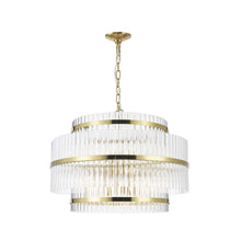 Load image into Gallery viewer, Harlow Collection - 3 Layer Chandelier - Satin Brass - W:70cm
