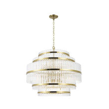 Load image into Gallery viewer, Harlow Collection - 5 Layer Chandelier - Satin Brass
