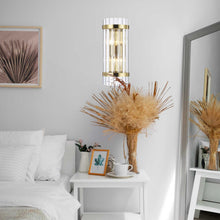 Load image into Gallery viewer, Harlow Collection - Wall Sconce - Satin Brass
