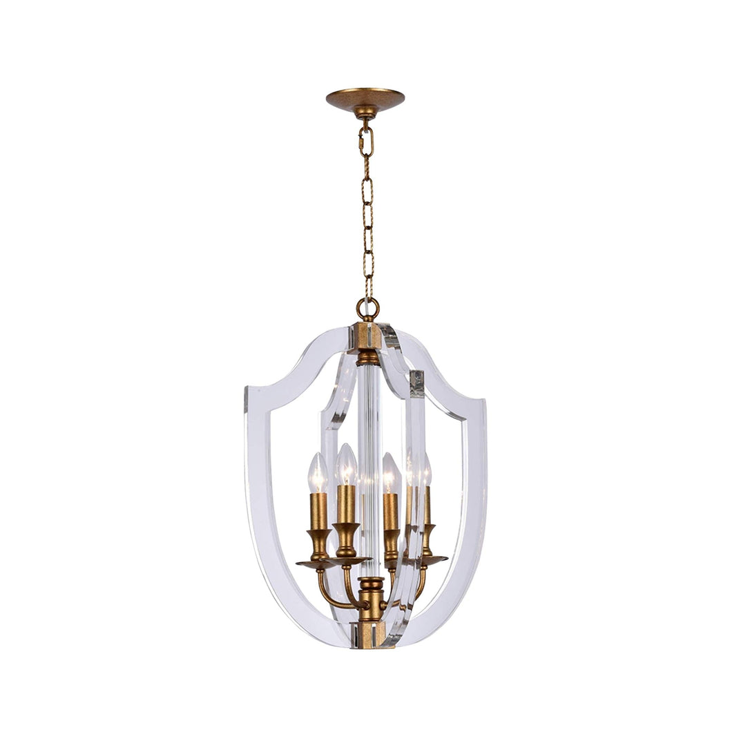 NewYork Lantern 4 Light - Antique Gold Finish