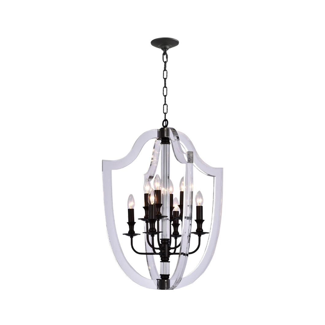 NewYork Lantern 8 Light - Dark Bronze Finish