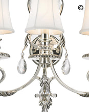 Load image into Gallery viewer, ARIA - Hampton Triple Arm Wall Sconce - Silver Plated - Designer Chandelier 
