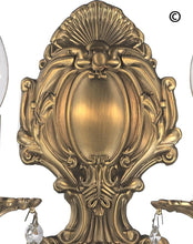 Load image into Gallery viewer, AMERICANA 2 Light Wall Sconce - Victorian - Brass Finish - Designer Chandelier 
