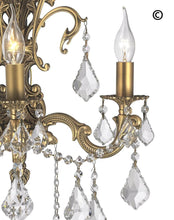 Load image into Gallery viewer, AMERICANA 3 Light Wall Sconce - Brass Finish - Designer Chandelier 
