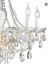 Load image into Gallery viewer, Bohemian Brilliance 7 Arm Crystal Chandelier- GOLD - Designer Chandelier 
