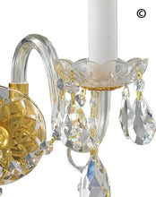 Load image into Gallery viewer, Bohemian Elegance Double Arm Wall Light Sconce - GOLD - Designer Chandelier 
