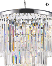 Load image into Gallery viewer, NewYork Oasis Chandelier- 3 Layer - Clear Finish - W:50cm - Designer Chandelier 
