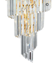 Load image into Gallery viewer, NewYork Oasis Spiral Chandelier - Gold - Width: 60cm - Designer Chandelier 
