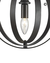 Load image into Gallery viewer, Hampton Orb - Single Light - Dark Bronze - Designer Chandelier 
