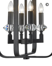 Load image into Gallery viewer, NewYork Allure - 4 Light - Dark Bronze - Designer Chandelier 
