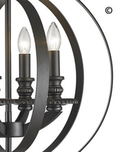 Load image into Gallery viewer, Hampton Orb - 4 Light - Dark Bronze - Designer Chandelier 
