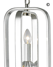 Load image into Gallery viewer, NewYork Allure - Single Light - Silver Plated - Designer Chandelier 
