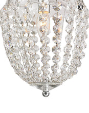 Load image into Gallery viewer, Bohemian Basket Chandelier - Width: 20 cm - Chrome Fixtures - Designer Chandelier 
