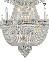 Load image into Gallery viewer, NewYork Empress - Basket Chandelier- Chrome - Width: 102cm - Designer Chandelier 
