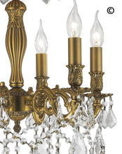 Load image into Gallery viewer, AMERICANA 6 Light Crystal Chandelier - Brass Finish - Designer Chandelier 
