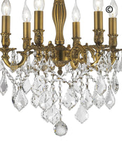 Load image into Gallery viewer, AMERICANA 6 Light Crystal Chandelier - Brass Finish - Designer Chandelier 
