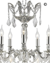 Load image into Gallery viewer, Americana 15 Light Crystal Chandelier - Silver Plated - Designer Chandelier 
