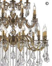 Load image into Gallery viewer, AMERICANA 25 Light Crystal Chandelier - Brass Finish - Designer Chandelier 
