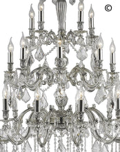 Load image into Gallery viewer, AMERICANA 25 Light Crystal Chandelier - Silver Plated - Designer Chandelier 
