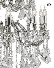 Load image into Gallery viewer, AMERICANA 25 Light Crystal Chandelier - Silver Plated - Designer Chandelier 
