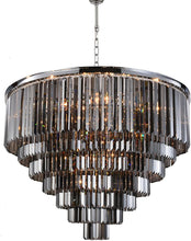 Load image into Gallery viewer, Odeon (Oasis) Chandelier- 7 Layer - Smoke Finish - W:100cm
