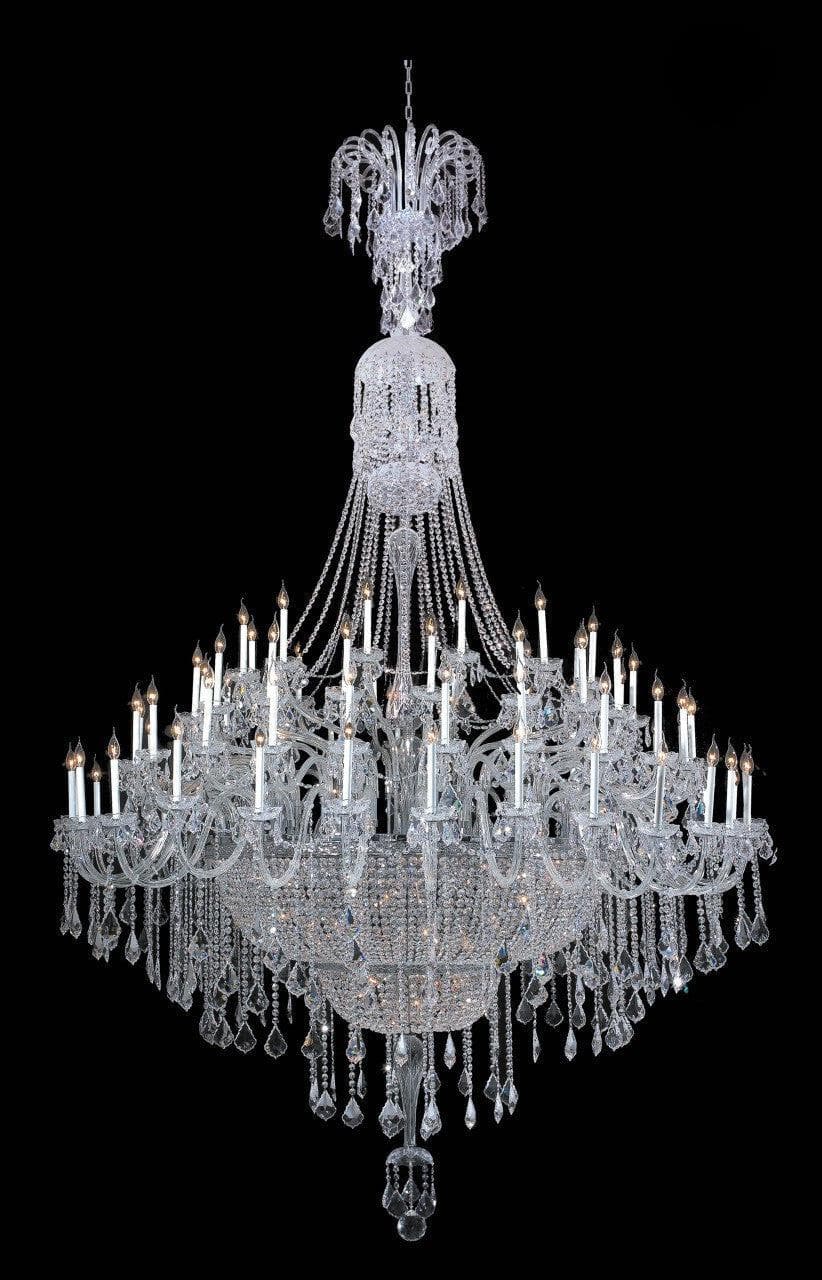 Bohemian Prague 122 Light Crystal Chandelier - CHROME - Designer Chandelier 