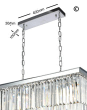 Load image into Gallery viewer, Oasis Bar Light Chandelier- Clear Finish - W:80cm - Designer Chandelier 
