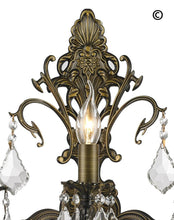 Load image into Gallery viewer, AMERICANA 3 Light Wall Sconce - Antique Bronze Style - Designer Chandelier 
