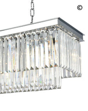 Load image into Gallery viewer, Oasis Bar Light Chandelier- Clear Finish - W:80cm - Designer Chandelier 
