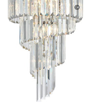 Load image into Gallery viewer, NewYork Oasis Spiral Chandelier - Chrome - Width: 40cm - Designer Chandelier 
